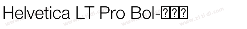Helvetica LT Pro Bol字体转换